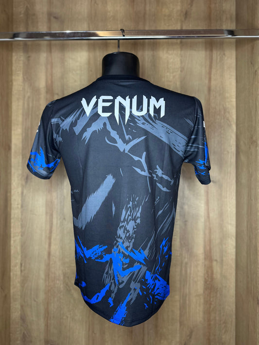 UFC Performance Training Set – Black & Bleu Fightwear Shirt + Shorts