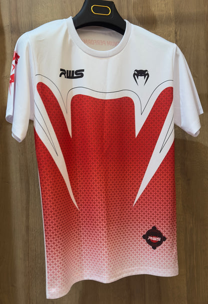 Venum Training Set – T-Shirt & Shorts (Red / White)