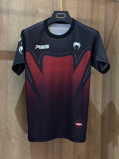 Venum Training Set – T-Shirt & Shorts (Red / Black)