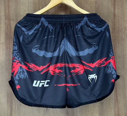 UFC Performance Training Set – Black & Red Fightwear Shirt + Shorts