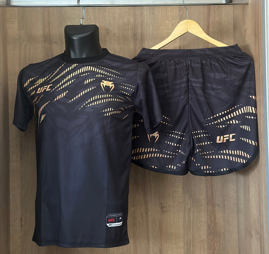 Ensemble Venum x UFC Edition Champion (Maillot + Short) - Noir/Or