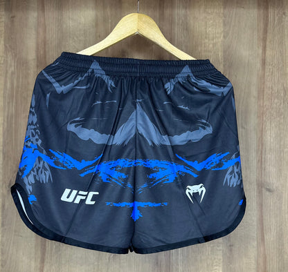UFC Performance Training Set – Black & Bleu Fightwear Shirt + Shorts